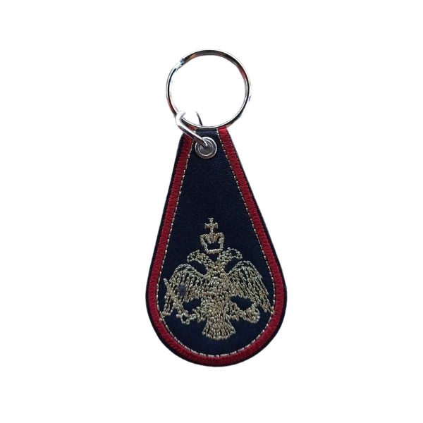 μπρελοκ μαυρο με τον δικεφαλο